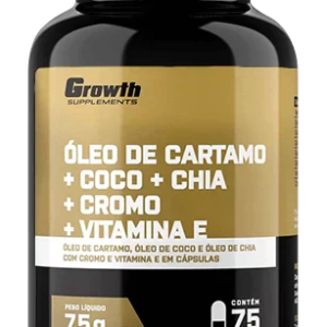 ÓLEO DE CÁRTAMO + COCO + CHIA + CROMO + VIT. E (75 CAPS)