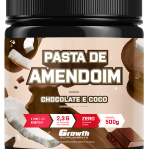 PASTA DE AMENDOIM SABOR CHOCOLATE E COCO 500G
