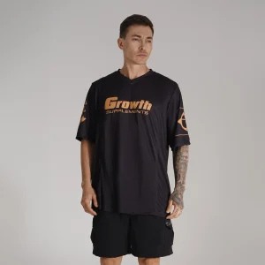 CAMISETA FUTEBOL AMERICANO PRETA SINCE 2009 GROWTH - EDIÇÃO ESPECIAL