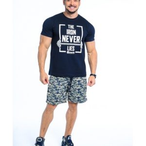 CAMISETA PRETA THE IRON NEVER LIES - GROWTH SUPPLEMENTS