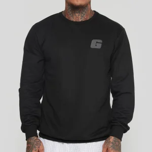 CASACO MOLETOM PRETO GROWTH LOGO G - GROWTH SUPPLEMENTS